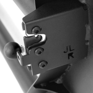 Jeep Gladiator JT Door Replacements - Rear - Go Rhino - Trailline Tube Doors - Black textured powder coat - `20-`21 Jeep Gladiator JT Door Replacements - Rear - Go Rhino - Trailline Tube Doors - Black textured powder coat - `20-`21